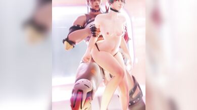 'Kira and Junkrat's Steamy Encounter in the Queen's Room - Overwatch Hentai'