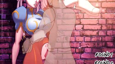Hentai Porn - Chun Li and Street Fighter in the Wild!