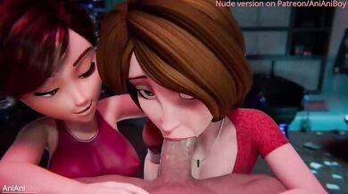 Twice the Mommy Goodness - Cass and Helen's Animated Debauchery!