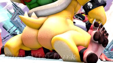 Huge Muscular Man with Giant Dick Pounding Hot Bitches in the Ass