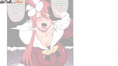Skyla se entrega - Chica entrenadora de Pokémon se llenan de crema para Navidad en español