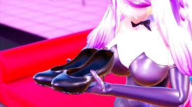 Twerk Queen and Her Dancing Friends Get Cummed on by Huge Bukkake Crowd in MMD Animation