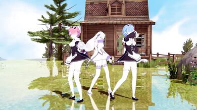 Emilia's Masked Bitchy Transformation in 'Ram Rem'