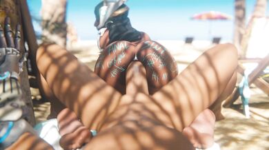 Sexy Scribbles on Symmetra's Supple Skin by Cassidy (Zmsfm)