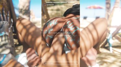 Sexy Scribbles on Symmetra's Supple Skin by Cassidy (Zmsfm)