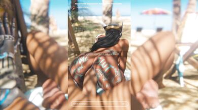 Sexy Scribbles on Symmetra's Supple Skin by Cassidy (Zmsfm)