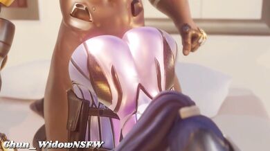 Big-Assed Widowmaker Rear-Ending Action!