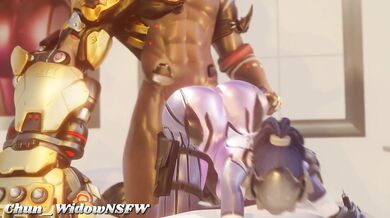 Big-Assed Widowmaker Rear-Ending Action!
