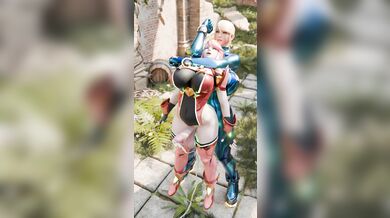 Space Bounty Hunter Samus Gets Rough with the Fire Emblem Princess Pyra in a Steamy Lesbian Encounter