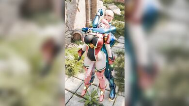 Space Bounty Hunter Samus Gets Rough with the Fire Emblem Princess Pyra in a Steamy Lesbian Encounter