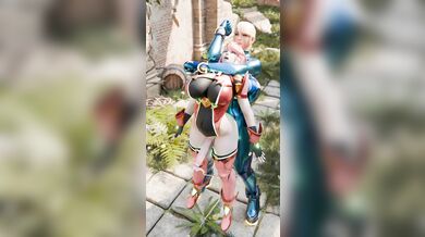Space Bounty Hunter Samus Gets Rough with the Fire Emblem Princess Pyra in a Steamy Lesbian Encounter
