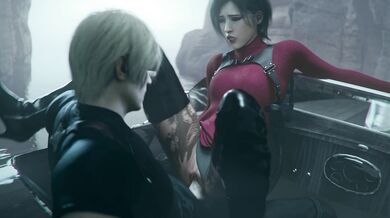 Reunion of Two Old Lovers Turns into a Hot Threesome with Ada and Leon Caught in the Act!