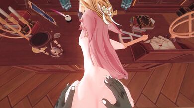 Rewritten as: "Yae and Miko's X-treme NTR adventure with Hilichurl"