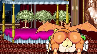 Wario's Big Mouth Lands Him in a Hot Mess with Charizard's Cock!