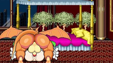 Wario's Big Mouth Lands Him in a Hot Mess with Charizard's Cock!