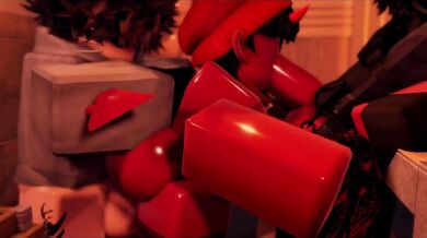 Three Hot Demons Take on a Horny Human in the Sauna