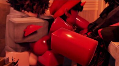Three Hot Demons Take on a Horny Human in the Sauna