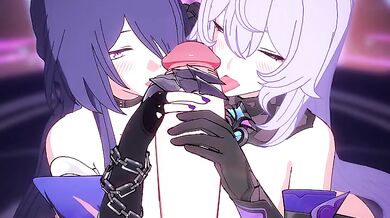 Black Swan Gives Acheron a Lewd Blowie