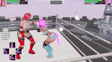 Hentai MMA Action: Ellie vs Lucy - The First Match!