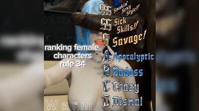 10 Naughty Sluts in Rule 34 Part III Ranked by Their Sexiness!