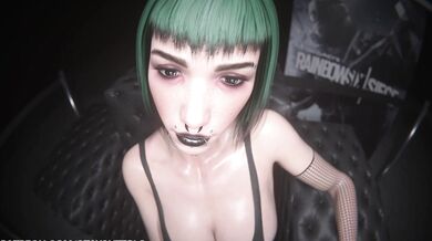 Dark Elf Ela Bosak from Rainbow Six Siege, Taking on Her Enemies with a Steely Gaze and Hardcore Focus!