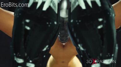 Sexy Cyborg Hottie with a Bionic Boner Enters the Future World of Lesbian Robots