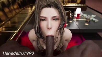Aerith's Throbbing Oasis - A Whale-Tail Cumshot Tale