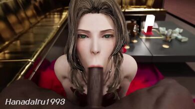 Aerith's Throbbing Oasis - A Whale-Tail Cumshot Tale