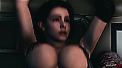 Tall Jill Falls for Big Dicks in the Mushroom Kingdom (A Resident Evil/Super Mario Crossover Porn Parody)