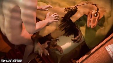 Pleasuring the dinos with our hot bods