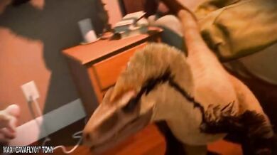 Pleasuring the dinos with our hot bods