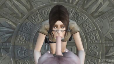 Lara Croft's Hardcore Threesome Adventure in 4K