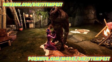 Night Elf Bukkake Taken to the Extreme by a Horny Tauren