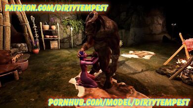 Night Elf Bukkake Taken to the Extreme by a Horny Tauren