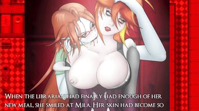 The Lustful Librarian's Lesbian Loss to the Crimson Veiled Vampire Hunter