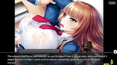 Cute Anime Slut Fucks the Shit Out of a Monster in 'Taimanin RPGX English' [English Dub]