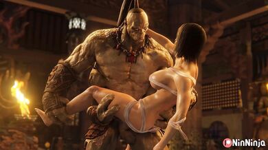 Goro and Mileena's Ninja Sexcapade