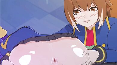 Big Cocks and Tiny Tits in BlazBlue Remix Heart, Amplected French-Style!