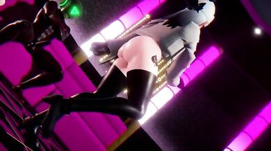 Sexy Kayoko and her Pink Cat Love in the Shower