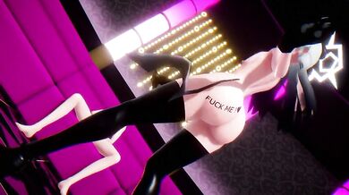 Sexy Kayoko and her Pink Cat Love in the Shower