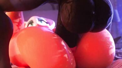 Black Balls Deep in Redhead's Tight Cunt