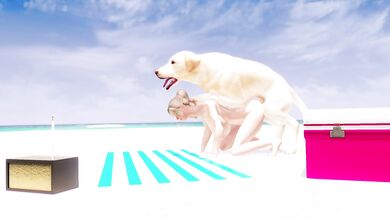Dog Mates In The Beach