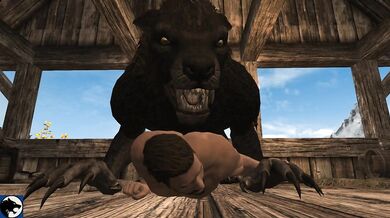The Beast's First Night: A Forbidden Encounter with a Lustful Wolf