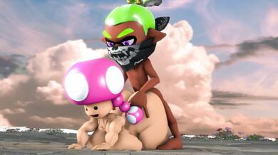Toadette gets banged by Inkling Boy