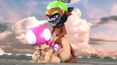 Toadette gets banged by Inkling Boy
