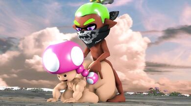Toadette gets banged by Inkling Boy