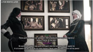 Wet and Nude Yennefer for Your Viewing Pleasure