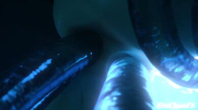 Tentacled Beasts Violate Albedo's Wet Pussy in Submerged Sexcapade