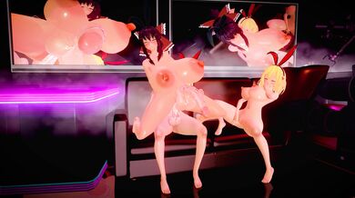 'The Erotic Quadrilateral of Flandre, X, Reimu and Maritan (4K HD Maritan)'