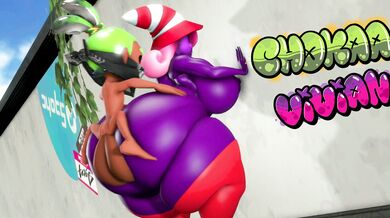 Vivian takes Inkling Boy's dick from behind